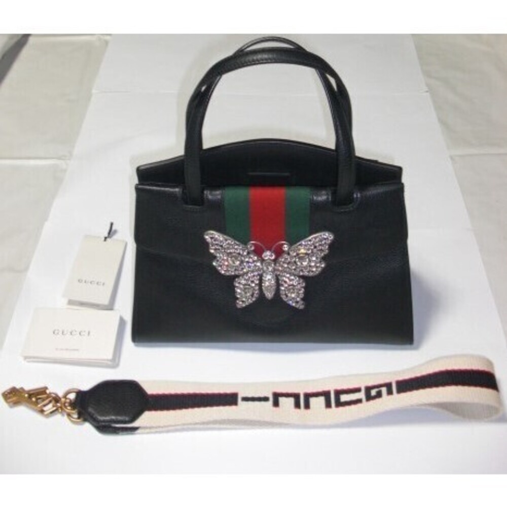 GUCCI Totem Butterfly Jewel Handbag Shoulder Bag